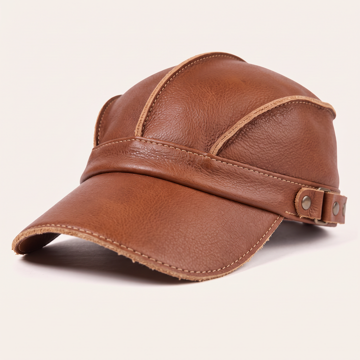 Montaro Leather Cap