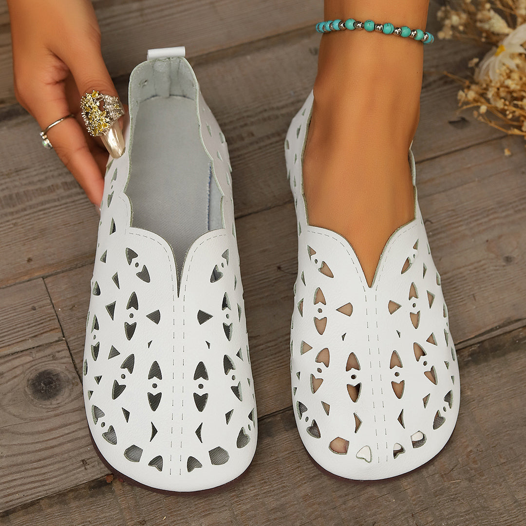 Sage Comfort Leather Flats