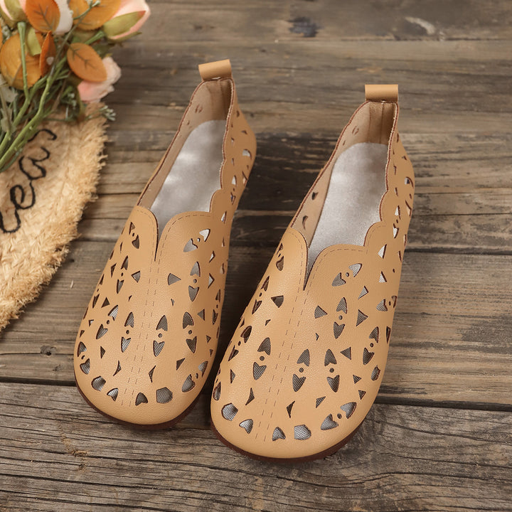 Sage Comfort Leather Flats