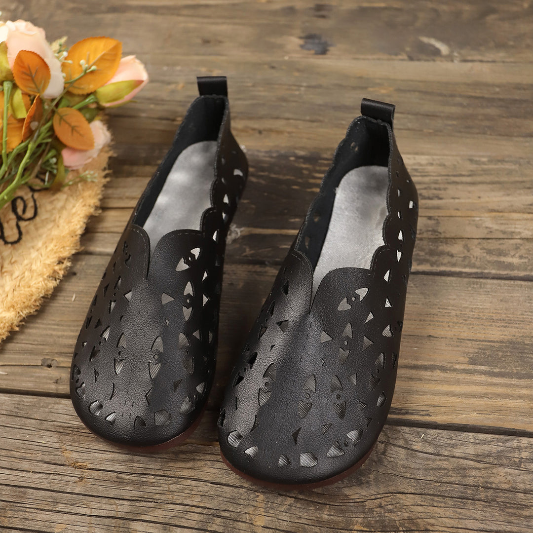 Sage Comfort Leather Flats