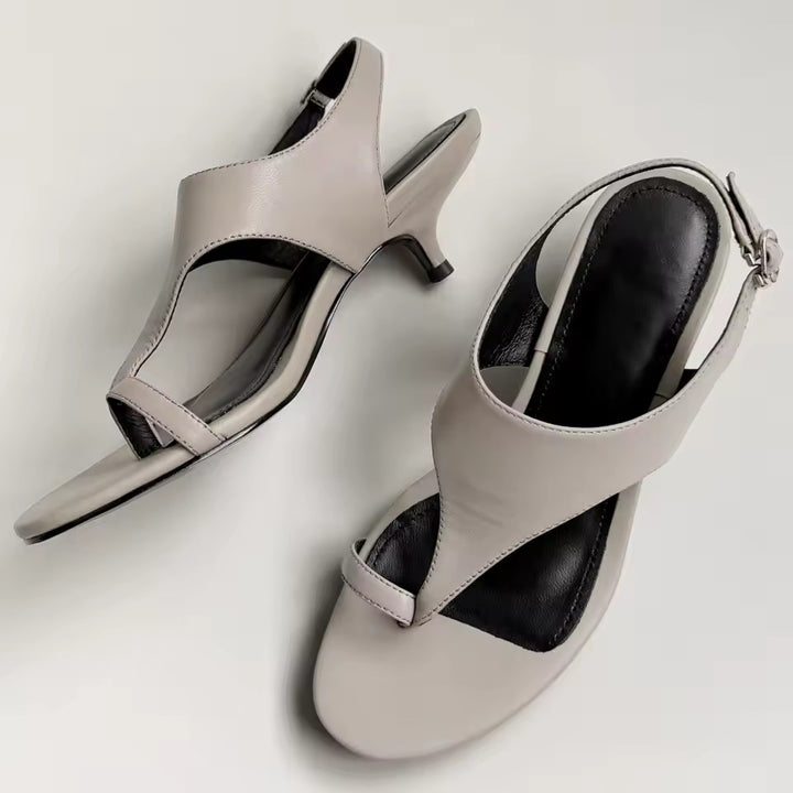 Savannah Leather Slingback Heels