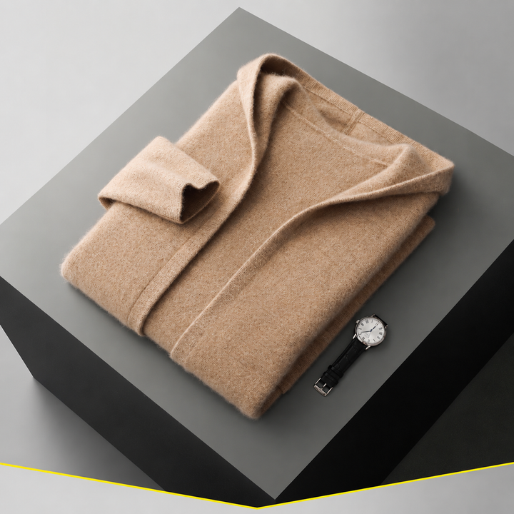 Valdoro Cashmere Hooded Cardigan