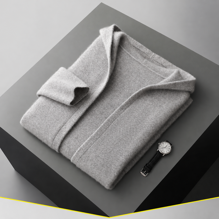 Valdoro Cashmere Hooded Cardigan