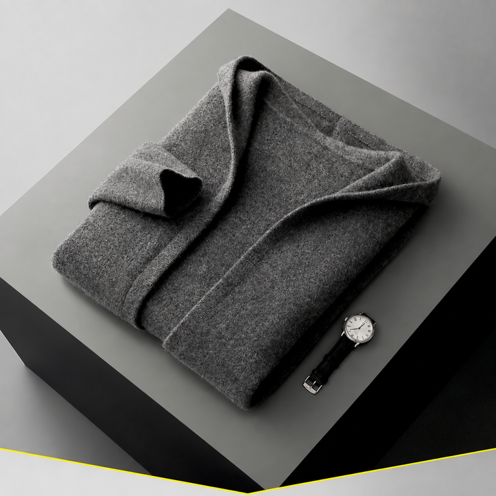 Valdoro Cashmere Hooded Cardigan