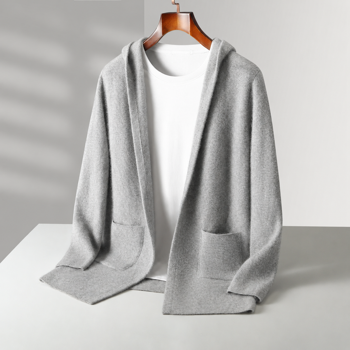 Valdoro Cashmere Hooded Cardigan